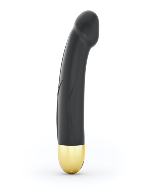 Vibrador recargable Dorcel Real Vibration M 2.0 de 21,8 cm - Negro/Dorado