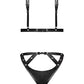 Lust Contessa Body brésilien sans bonnet à lanières Noir L/XL