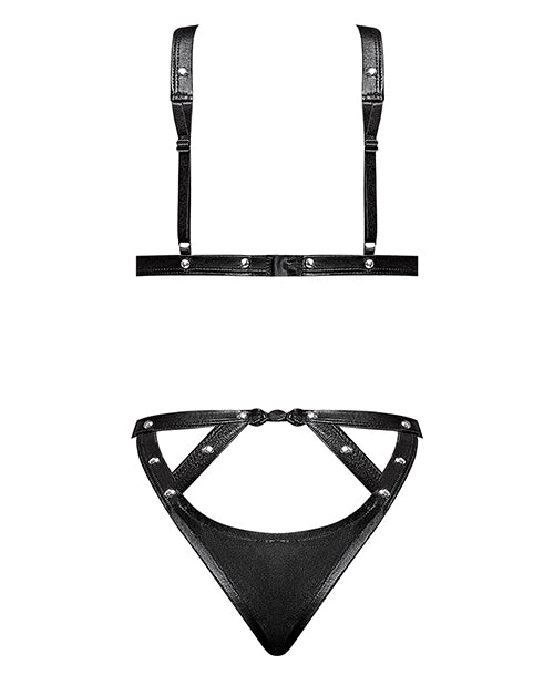 Lust Contessa Teddy brasileño sin copa con tiras negro S/M