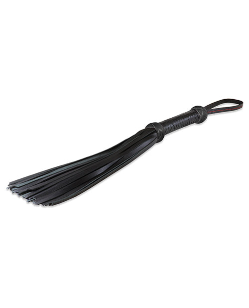 Fouet Sultra 16" en agneau sergé avec poignée – Noir
