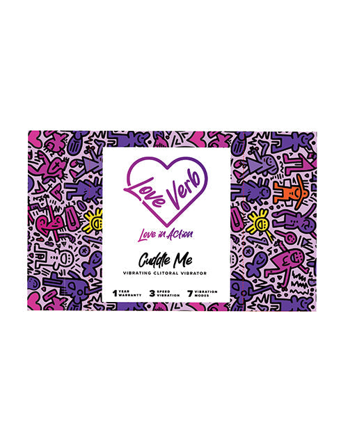 Vibrador clitoriano que late con infusión de cobre Love Verb Cuddle Me - Lila