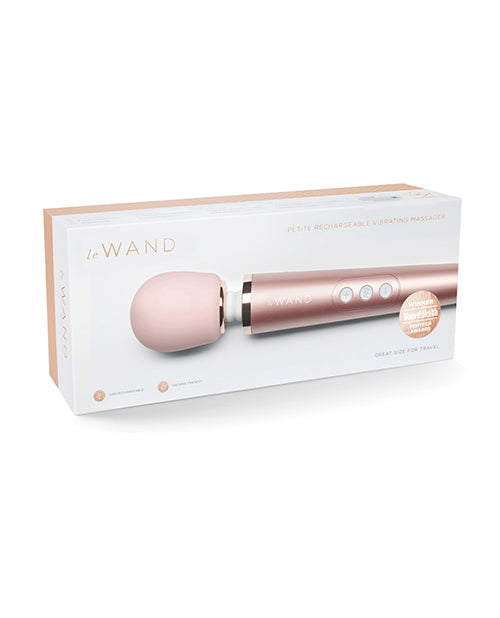 Masseur vibrant rechargeable Le Wand Petite - Or rose