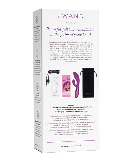 Vibrador Le Wand | Vibrador Conejo de Doble Motor BLEND | Vibrador de Clítoris Recargable | Cereza