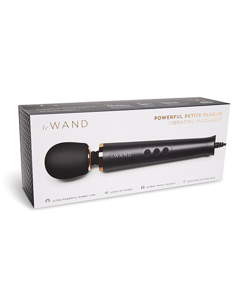 Le Wand Puissant Mini-masseur vibrant à brancher - Noir