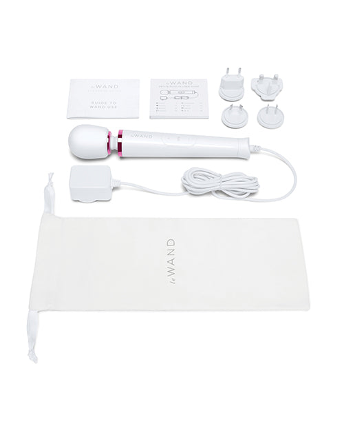 Le Wand Puissant Mini-masseur vibrant à brancher – Blanc