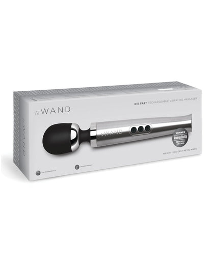 Vibreur rechargeable en métal moulé Le Wand - Argent