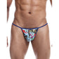 Male Basics Sinful Hipster Wow T Thong G-String Yellow Print LG