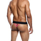 Male Basics Neon Thong  Coral MD