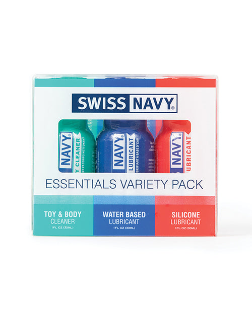 Swiss Navy Essentials Paquete Surtido de 3 - 1 oz