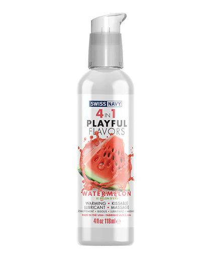 Swiss Navy 4-en-1 Saveurs Ludiques Pastèque - 118 ml