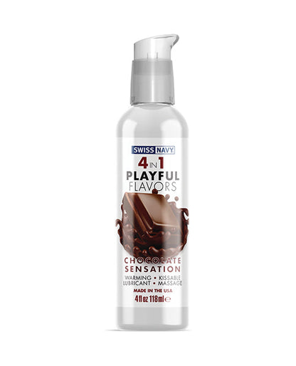 Swiss Navy 4-en-1 Saveurs Ludiques Sensation Chocolat - 118 ml