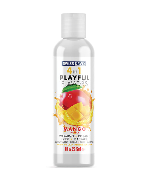 Swiss Navy 4 en 1 Saveurs Ludiques Mangue - 1 oz
