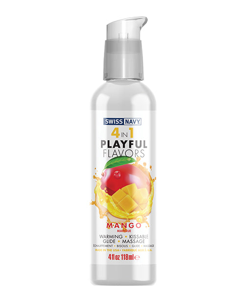 Swiss Navy 4-en-1 Saveurs Ludiques Mangue - 118 ml