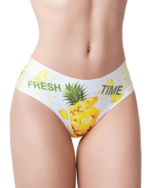Mememe Robe d'été à Imprimé Ananas XL