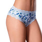 Bombacha sin entrepierna Sweet Treats con lubricante Wicked Sensual Care sabor arándano - Azul L/XL