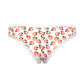 Culotte courte entrejambe ouvert Sweet Treats avec lubrifiant intime pêche Wicked Sensual Care - Blanc TP/P