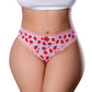 Tanga sin entrepierna Sweet Treats con lubricante Wicked Sensual Care sabor fresa - Rosa T/U