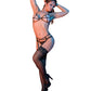 Sujetador, liguero y tanga Sexy Time Melissa Negro L/XL