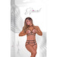 Sujetador Cupless Con Gargantilla Y Círculos Abiertos Strap-Tease Negro L/XL