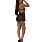 Ensemble babydoll et culotte sans fond Girl Next Door Noir G/TG