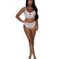 Bralette y braguita descarada Modern Romance blanco L/XL