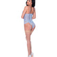 Bustier y bragas de encaje Ooh La La Periwinkle S/M