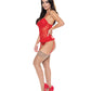 Bustier y braga Ooh La Lace rojos L/XL