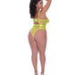 Body de pierna alta Love Star con broches en la entrepierna Color Chartreuse Talla QN