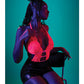 Body string en dentelle à nouer Get It Girl avec entrejambe à pression – Rose L/XL