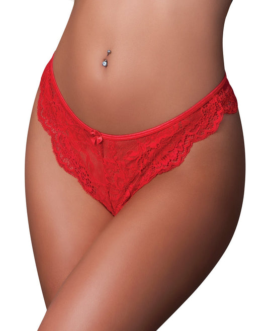 Culotte entrejambe ouvert Sugar High – Rouge TP/P