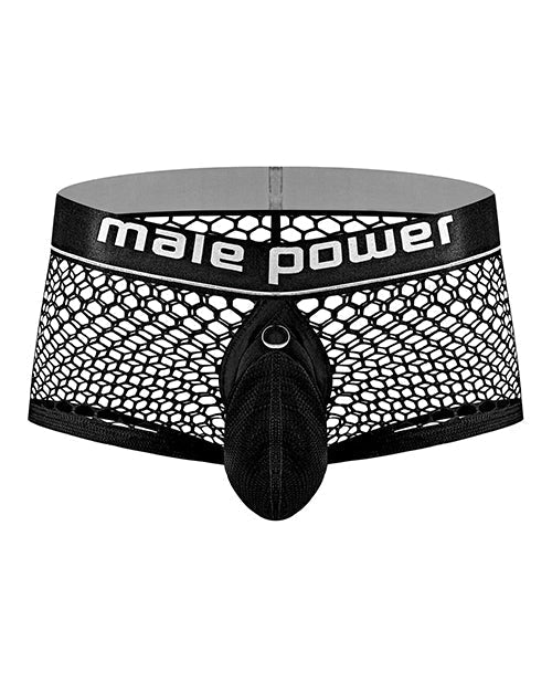 Cock Pit Fishnet Mini Anillo para pene corto negro SM
