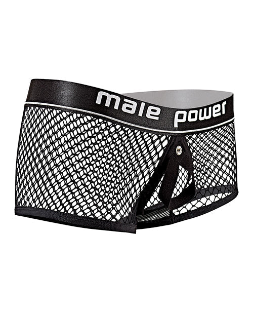 Cock Pit Fishnet Mini Anillo para pene corto negro SM