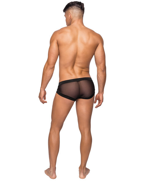Mini pantalón corto de malla elástica Hoser negro SM