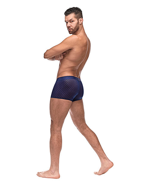 Mini Short de Malla de Diamantes Azul SM