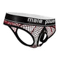 Cock Pit Fishnet Cock Ring Thong Red S/M