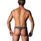Tanga Pack & Play avec pochette frontale pour préservatif - Arc-en-ciel L/XL