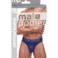 Tanga Bong de Malla de Diamantes Azul G/XL