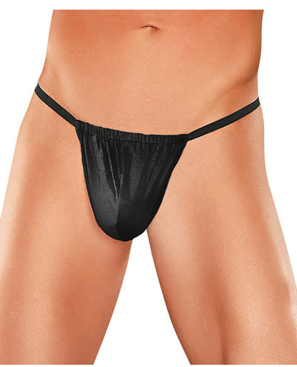Male Power Tanga de Bolsa de Nylon Lycra Negro T/U
