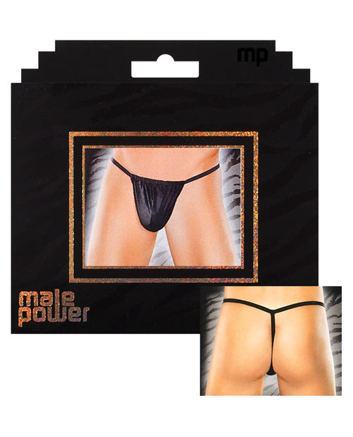 Male Power Tanga de Bolsa de Nylon Lycra Negro T/U