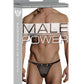 String déchiré Homme Power à clous Noir S/M