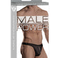 Male Power Tanga de cremallera negro T/M