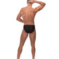 Calzoncillo sin bolsa de nailon y spandex de Male Power, negro, talla única