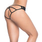 Culotte en dentelle avec cage arrière noire TG