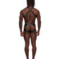Fetish Uranus Nylon Spandex Moonshine Harness Brief Negro L/XL