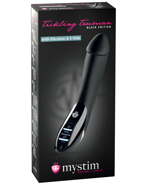 Mystim Cosquilleo Truman eStim Vibrador Edición Negra - Negro