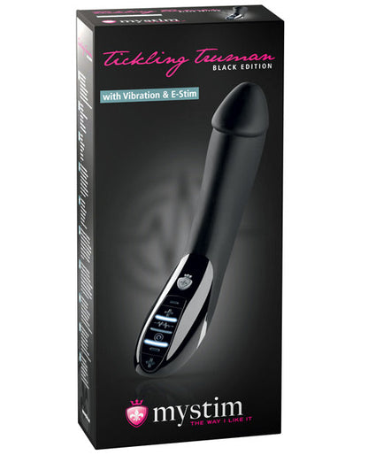 Mystim Cosquilleo Truman eStim Vibrador Edición Negra - Negro