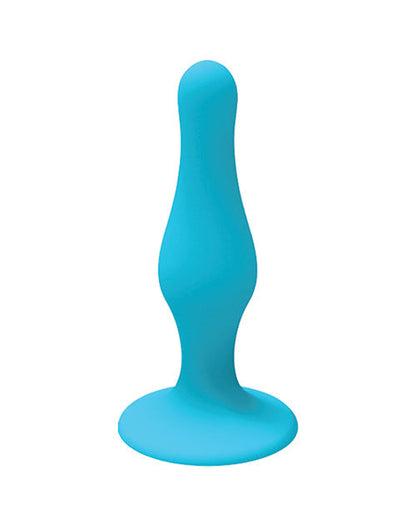 Nobu Rainbow Grand plug en silicone - Bleu