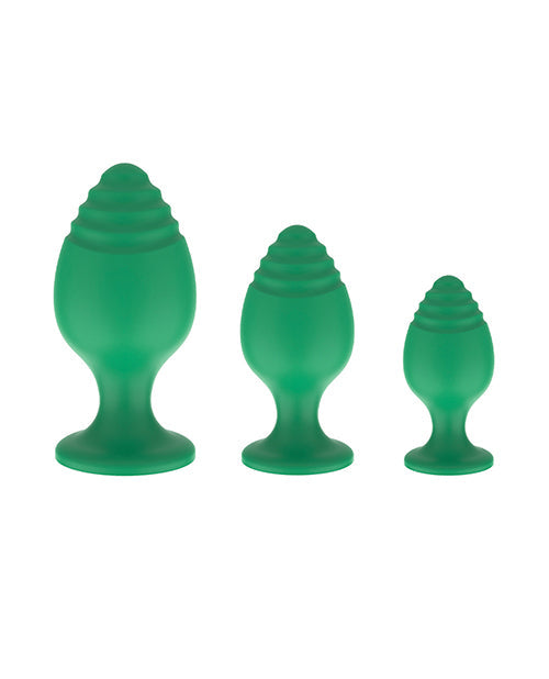 Nobu Rainbow Set de plugs en silicone - Vert