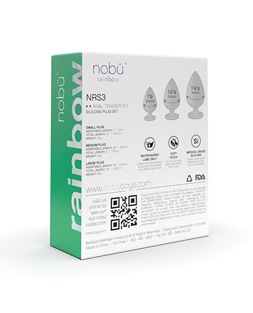Nobu Rainbow Set de plugs en silicone - Vert