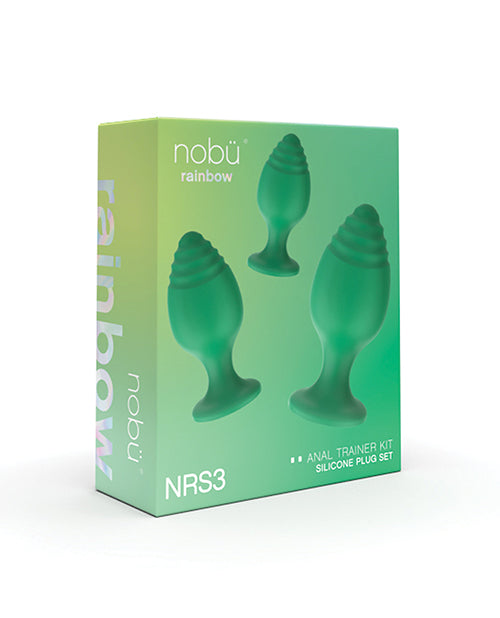 Nobu Rainbow Set de plugs en silicone - Vert
